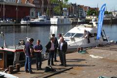 Gesprächsrunde auf dem Ponton